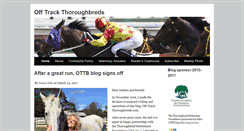 Desktop Screenshot of offtrackthoroughbreds.com