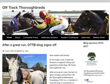 Tablet Screenshot of offtrackthoroughbreds.com